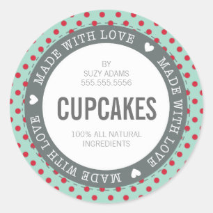 VERPAKKING PRODUCT LABEL gemaakt met liefde mint r