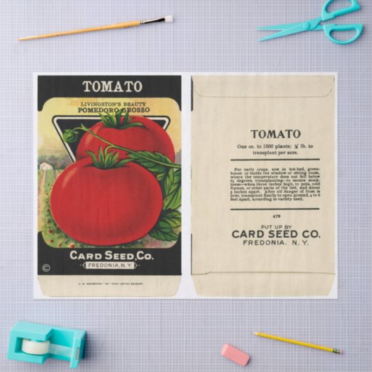  verpakking tomaat en instructies tissuepapier (Craft)