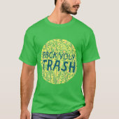VERPAKKING UW TRASH Geen ronddraaiende cirkelkunst T-shirt (Voorkant)