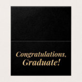 Verpakking van 25 Gefeliciteerd Glitter Afstuderen Kaart (Buitenkant ongevouwen)