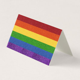 Verpakking van 25 LGBT Glitter Pride Flag Kaart