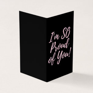 Verpakking van 25 roze, roze, glitter Afstuderen Kaart