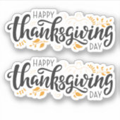Verpakking van 2 Thanksgiving Sticker (Voorkant)