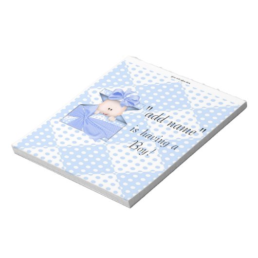 Verpakking van Baby shower Snoep Bar Wrapper Party Notitieblok (Gedraaid)