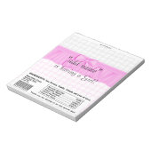 Verpakking van Baby shower Snoep Bar Wrapper Party Notitieblok (Gedraaid)