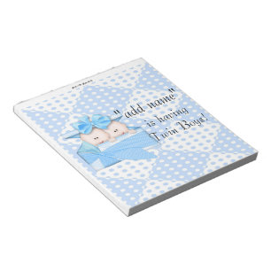 Verpakking van Baby shower Snoep Bar Wrappers Part Notitieblok