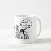 VERPAKKING VAN HONDENKOFFIE/TEA-MOK ZEGT GOEDE MOR KOFFIEMOK (Voorkant rechts)