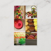 Verpakking van macaronendozen visitekaartje (Achterkant)