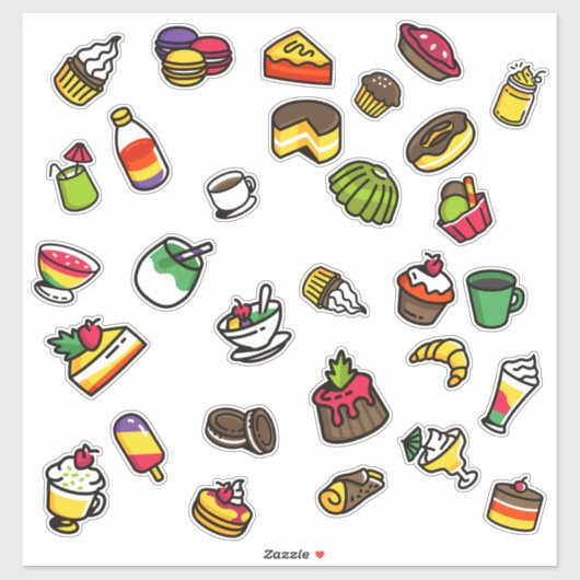 Verpakking van voedsel sticker (Vel)