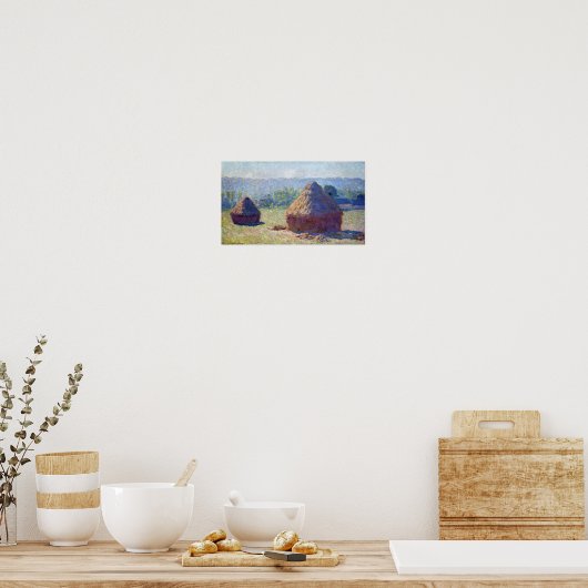 Verpakkingen van tarwe (einde van de zomer), Monet Poster (Keuken)