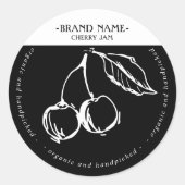 Verpakkingsontwerp voor Cherry Jam Jar Label (Voorkant)