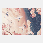 Verpakkingspapier als Decoupage Chinoiserie Pink H Inpakpapier Vel (Voorkant 3)