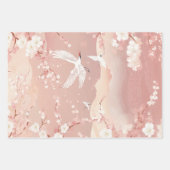 Verpakkingspapier als Decoupage Chinoiserie Pink H Inpakpapier Vel (Voorkant 2)