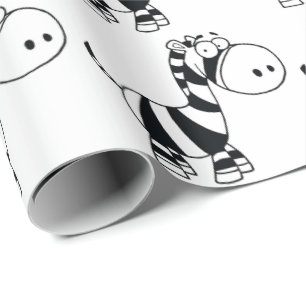 Verpakkingspapier - Baby Zebra Cadeaupapier