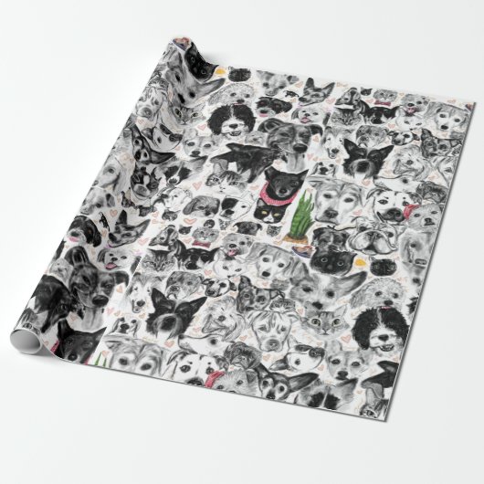 Verpakkingspapier Cadeaupapier (Uitgerold)