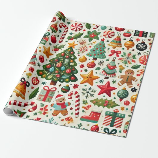 Verpakkingspapier Cadeaupapier (Uitgerold)