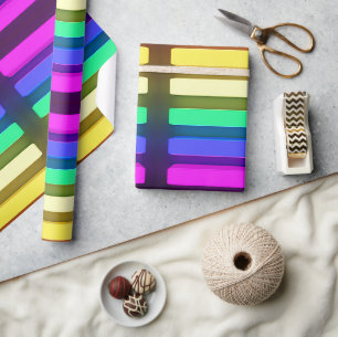 Verpakkingspapier - LGBT-neonverlichting Cadeaupapier