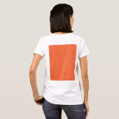 Verpakkingspapier met een patroon met sinaasappel, t-shirt (Achterkant volledig)