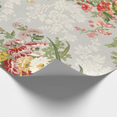 Verpakkingspapier met florale  afbeelding cadeaupapier (Hoek)