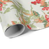 Verpakkingspapier met florale  afbeelding cadeaupapier (Rol Hoek)