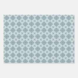 Verpakkingspapier met sneeuwvlokken inpakpapier vel