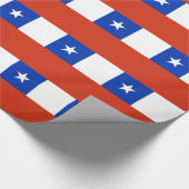 Verpakkingspapier met vlag van Chili Cadeaupapier (Hoek)