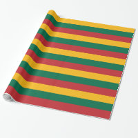 Verpakkingspapier met Vlag van Litouwen