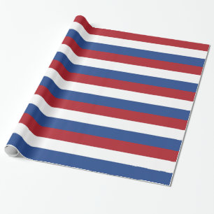 Verpakkingspapier met vlag van Nederland Cadeaupapier