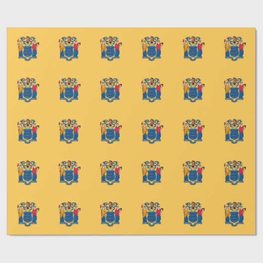 Verpakkingspapier met vlag van New Jersey Cadeaupapier (Vlak)