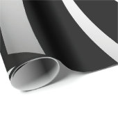 Verpakkingspapier - Psychedelic Art Swirl B/W Cadeaupapier (Rol Hoek)