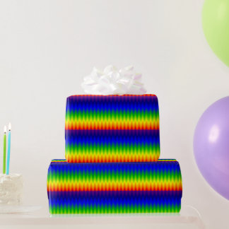 Verpakkingspapier - regenbooggolf cadeaupapier