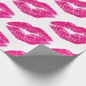 Verpakkingspapier - Roze kus Cadeaupapier (Hoek)