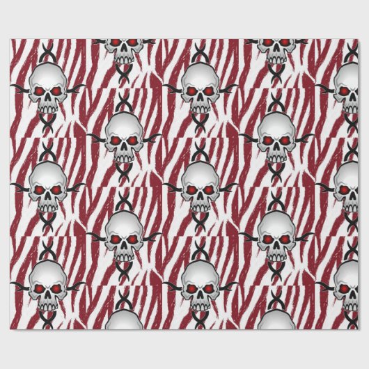 Verpakkingspapier Skulls Cadeaupapier (Vlak)