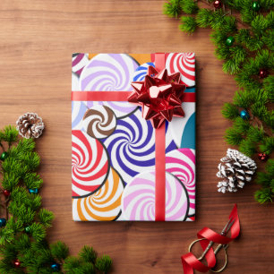 Verpakkingspapier - Snoep collage Cadeaupapier