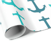 Verpakkingspapier voor ankerpatronen cadeaupapier (Rol Hoek)