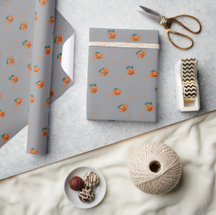 Verpakkingspapier voor Halloween - Pompoenen, Sche Cadeaupapier