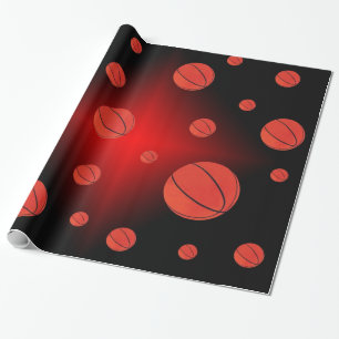 Verpakkingspapier voor ruimteketball cadeaupapier