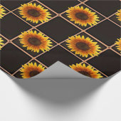 Verpakkingspapier Zonnebloem Cadeaupapier (Hoek)