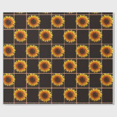 Verpakkingspapier Zonnebloem Cadeaupapier (Vlak)