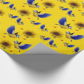 Verpakkingspapier Zonnebloem Cadeaupapier (Hoek)