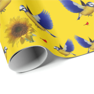 Verpakkingspapier Zonnebloem Cadeaupapier