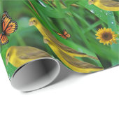 Verpakkingspapier Zonnebloem Cadeaupapier (Rol Hoek)