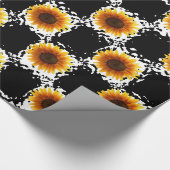 Verpakkingspapier Zonnebloem Cadeaupapier (Hoek)