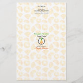 Verpakkingswrapper ananasappelzeep | Lijnpapier (Voorkant)