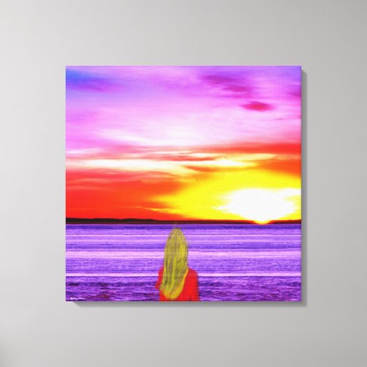 Verpakt canvas- hier op je te wachten canvas afdruk (Voorkant)