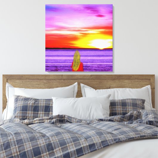 Verpakt canvas- hier op je te wachten canvas afdruk (Insitu (Slaapkamer))