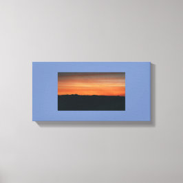 Verpakt Canvas met Sunset Scene Afdruk
