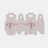 Verpakt in een roze strik bedankdoosjes (Uitgevouwen)