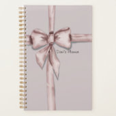 Verpakt in een roze strik - Sjabloon planner (Voorkant)