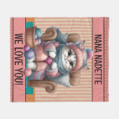 Verpakt in Love Fleece Deken (Voorkant (Horizontaal))